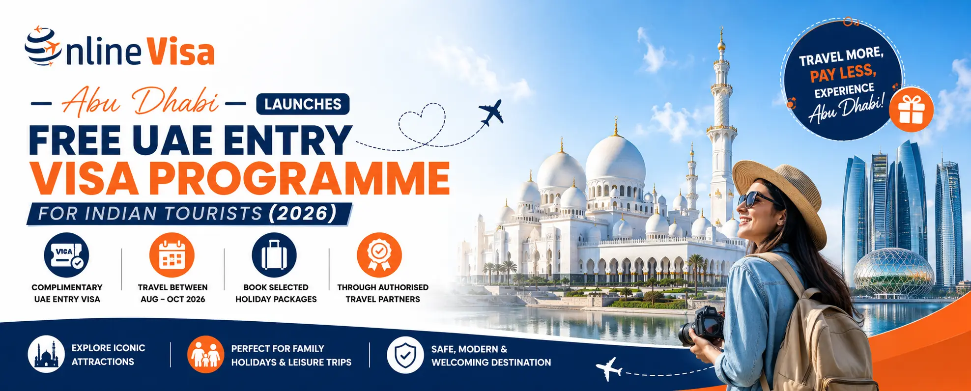 Abu Dhabi Launches Free UAE Entry Visa Programme for Indian Tourists (2026)