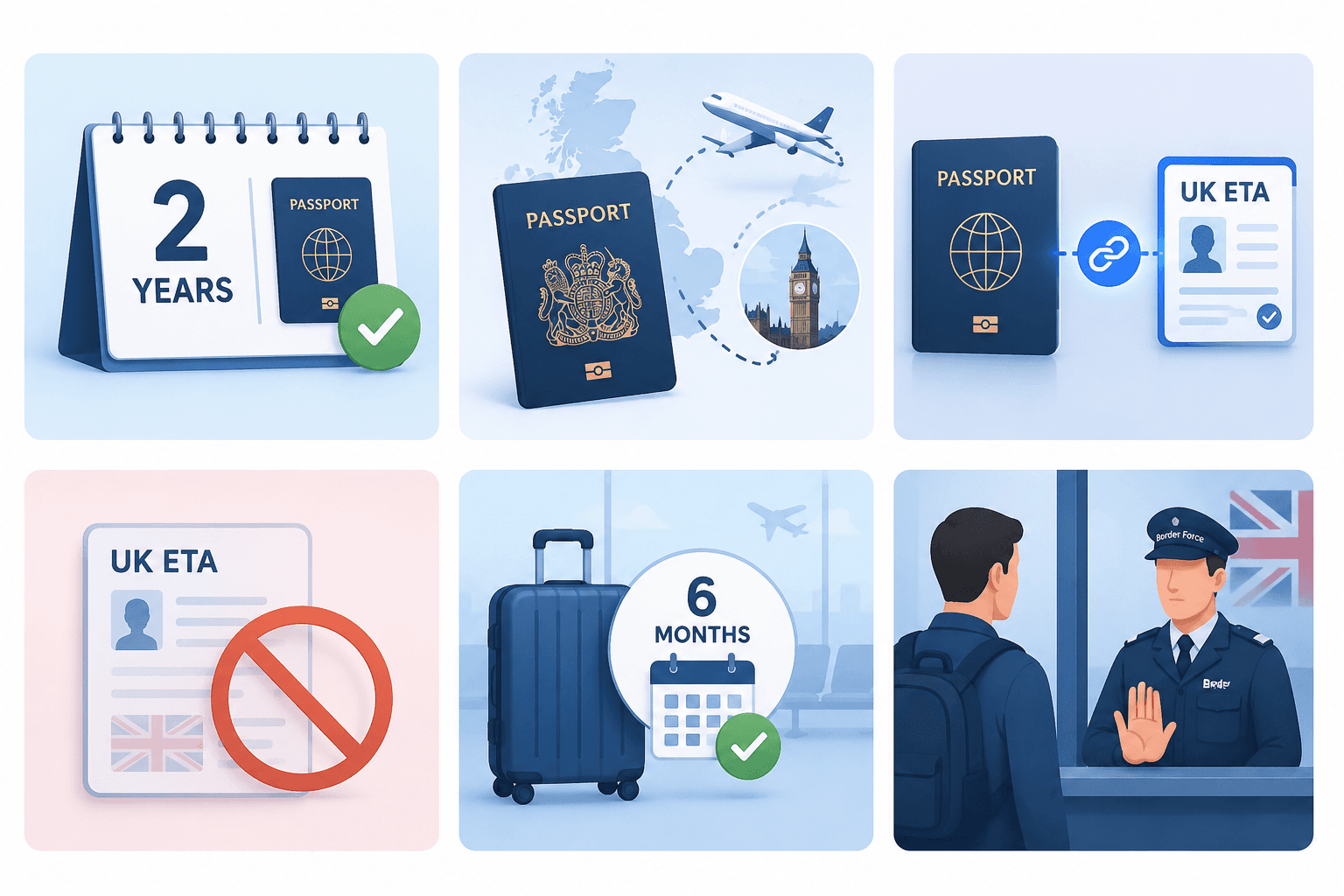 Passport with UK ETA authorisation