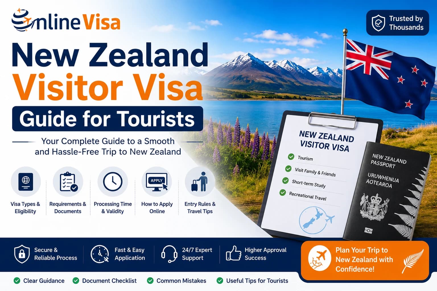 New Zealand Visitor Visa Guide for Tourists