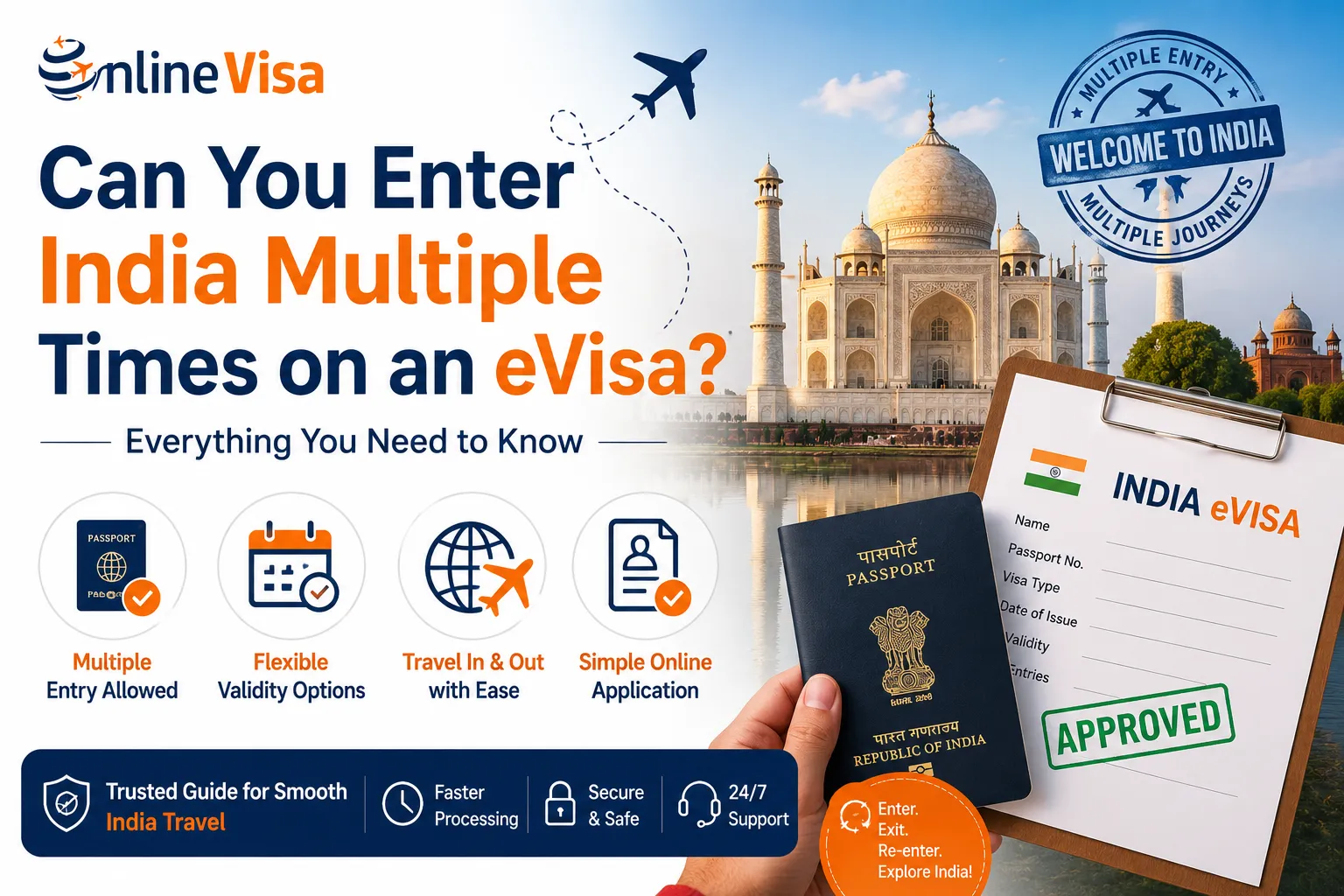 Can You Enter India Multiple Times on an eVisa?
