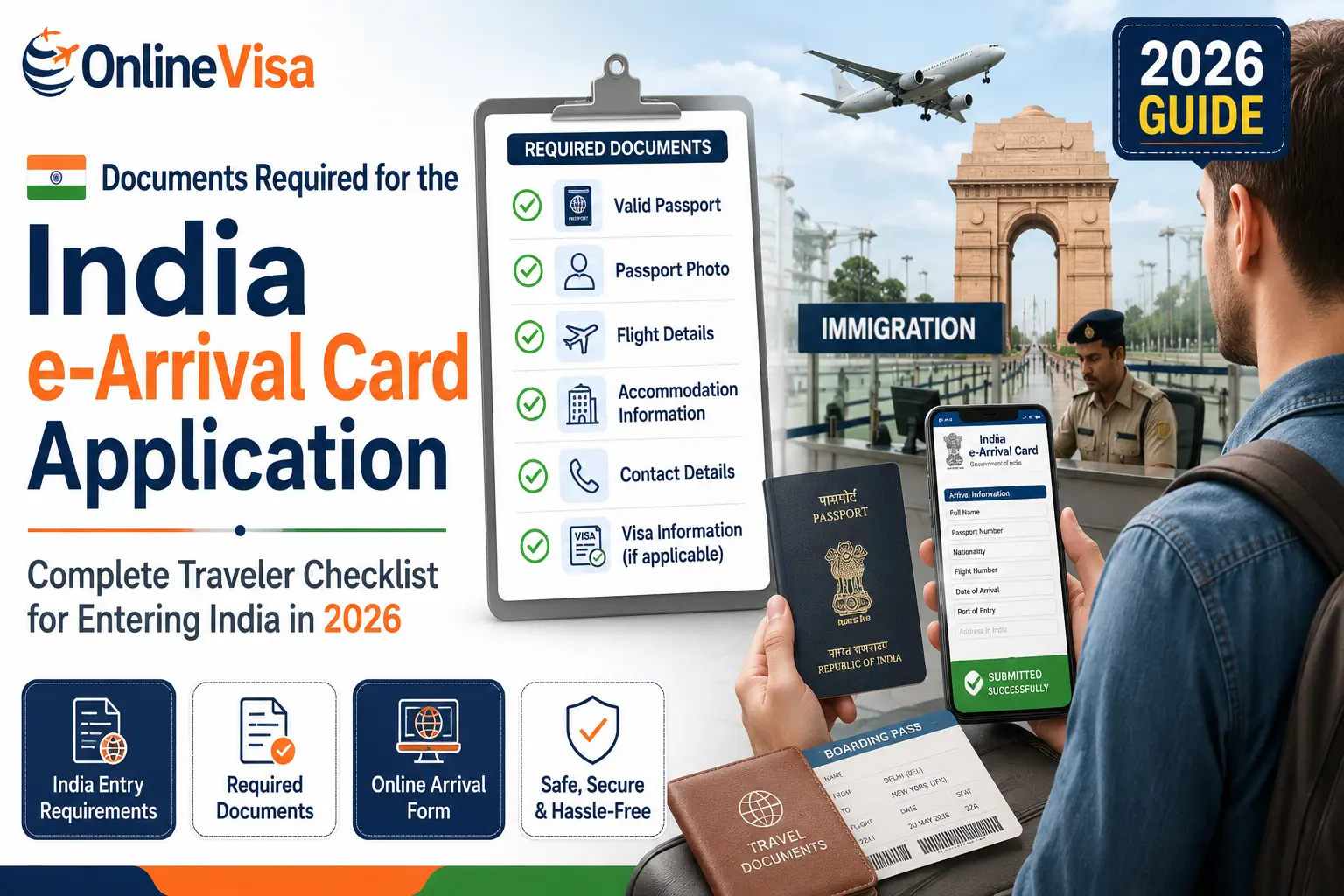 Documents Required for the India e-Arrival Card Application