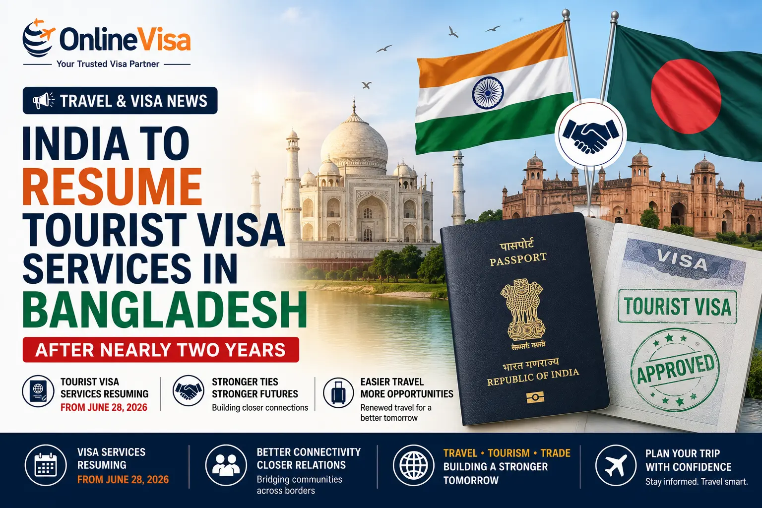 India to Resume Tourist Visa Services in Bangladesh After Nearly Two Years